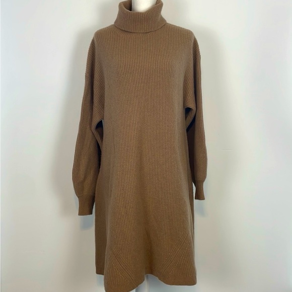 J. Crew Wool and Recycled-Cashmere Turtleneck Sweater Dress. Size XXL. NWT. - Picture 3 of 16